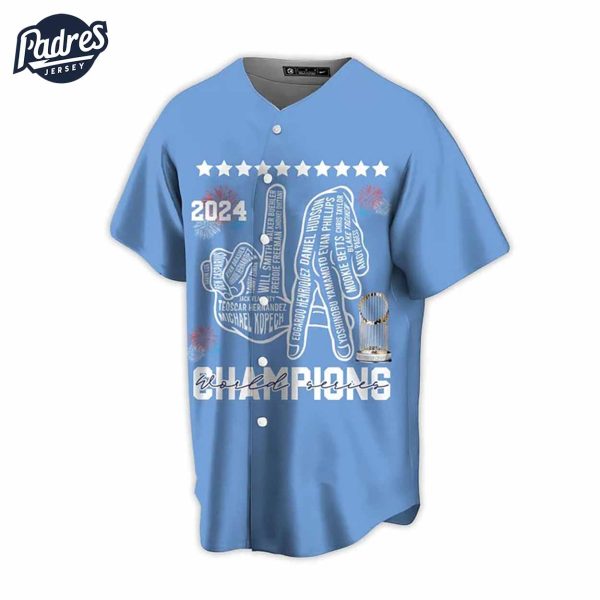 Los Angeles Dodgers 2024 Champions Baseball Jersey 2