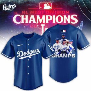 Los Angeles Dodgers 2024 West Division Champions MLB Baseball Jersey 1