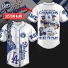 Los Angeles Dodgers NL West Champions Custom Baseball Jersey 1