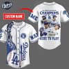 Los Angeles Dodgers NL West Champions Custom Baseball Jersey 2