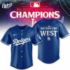 Los Angeles Dodgers We OWN The West 2024 MLB Baseball Jersey 1