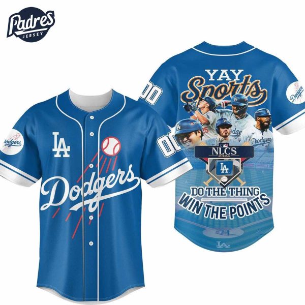 Los Angeles Dodgers Yay Sports NLCS 2024 Custom Number Baseball Jersey 2