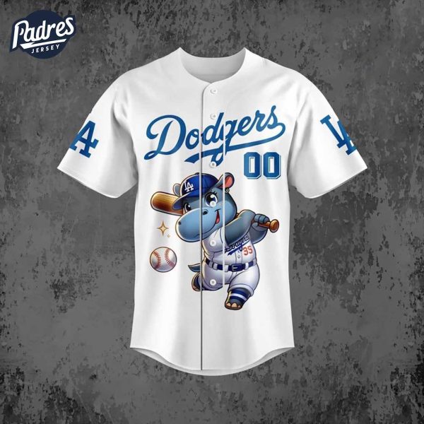 Moo Deng Los Angeles Dodgers Baseball Jersey Style 2