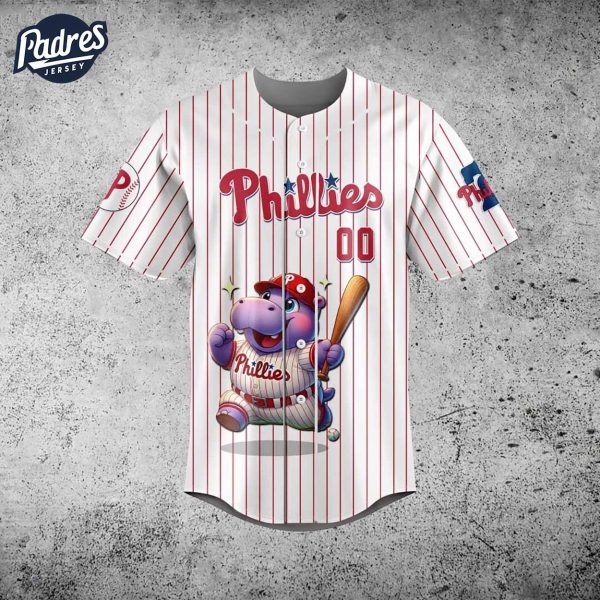 Moo Deng Philadelphia Phillies They Not Like US Baseball Jersey Style 2