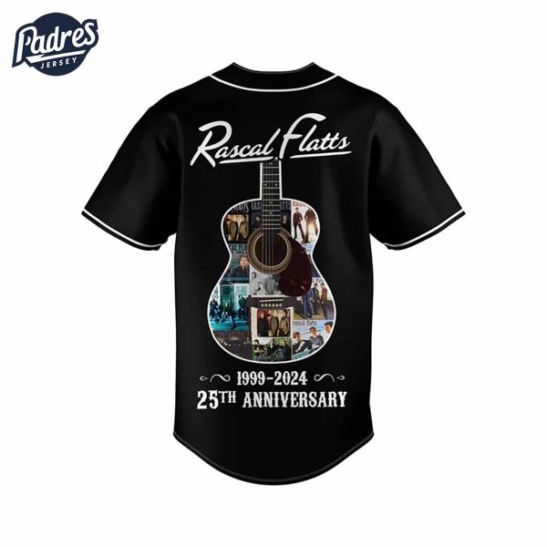 Music Rascal Flatts Baseball Jersey 1999 2024 25th Anniversary 3