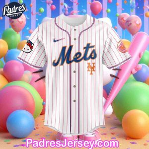 New York Mets X Hello Kitty Baseball Jersey 1