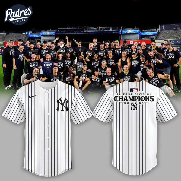 New York Yankees 2024 AL East Division Champions Baseball Jersey Style 1