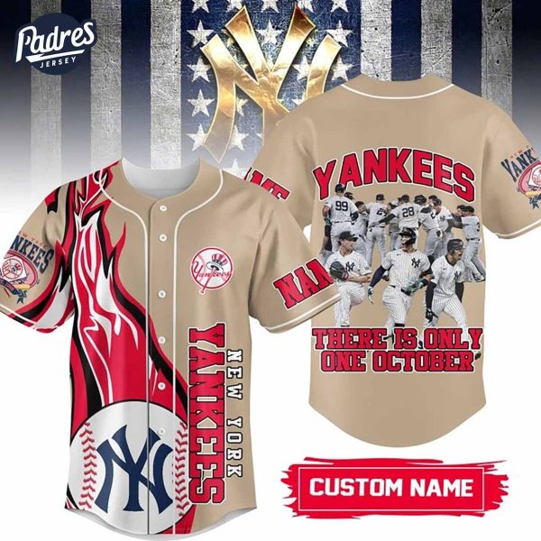 New York Yankees There Is Only One October Baseball Jersey 1