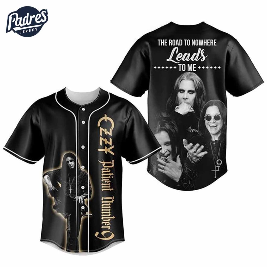 Ozzy Osbourne Road To Nowhere Baseball Jersey