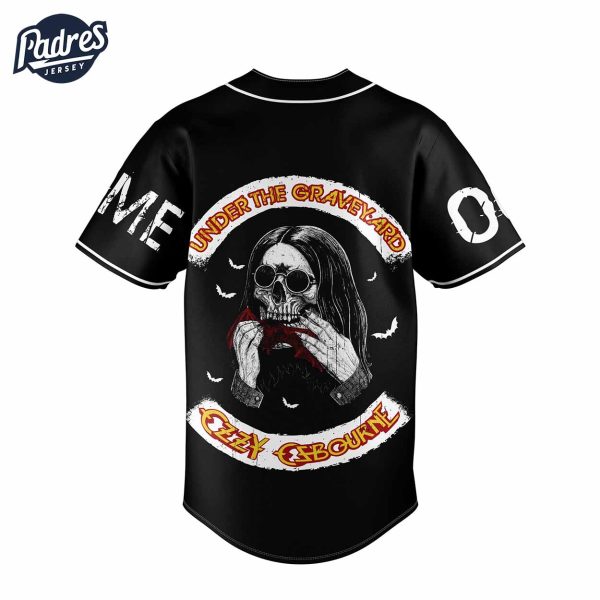 Ozzy Osbourne Under The Graveyard We Are All Rotting Bones Personalized Baseball Jersey 3