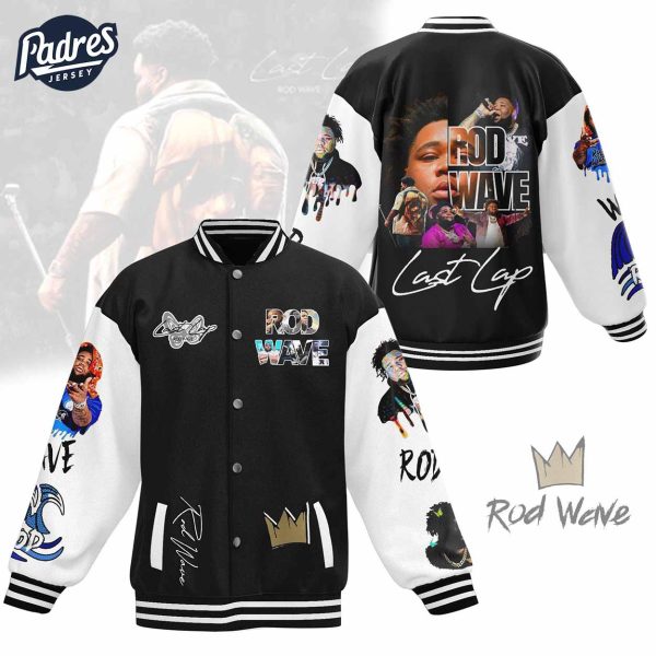 Rod Wave Last Lap Baseball Jacket 1