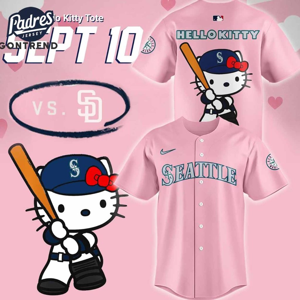 Seattle Mariners x Hello Kitty Night Baseball Jersey