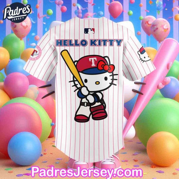 Texas Rangers x Hello Kitty Baseball Jersey 2