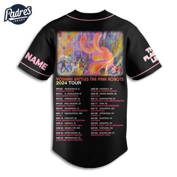 The Flaming Lips Tour 2024 Custom Baseball Jersey 3