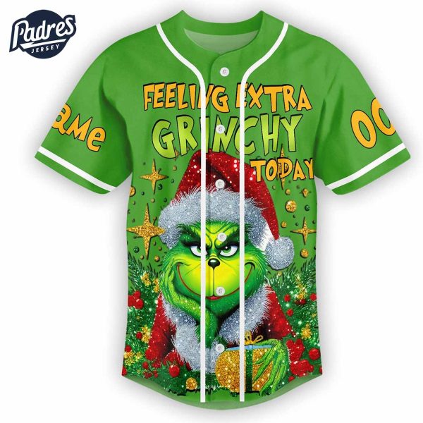 The Grinch Just Waiting For Christmas 2024 Baseball Jersey 2