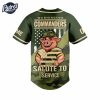 Washington Commanders Salute To Service Custom Baseball Jersey 3