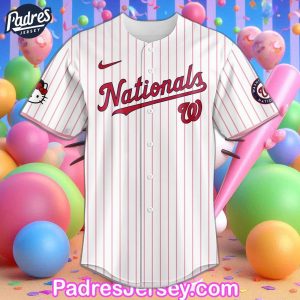 Washington Nationals Hello Kitty Baseball Jersey 1