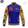 Baltimore Ravens NFL Baseball Jacket Custom Name 4