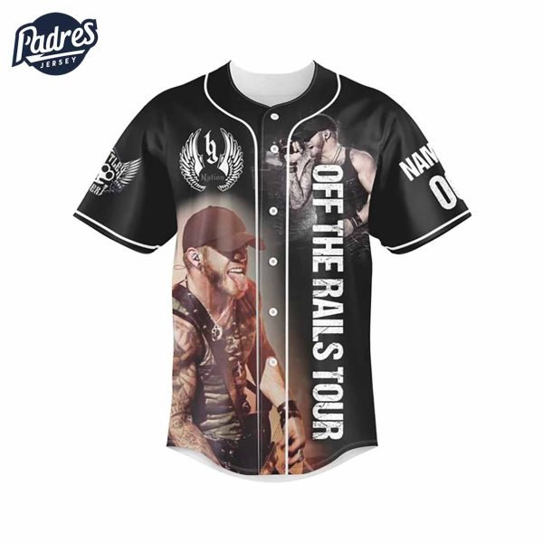 Brantley Gilbert Tour 2025 Baseball Jersey Outfit The Tattoos 3