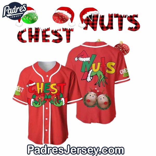 Chest Nuts Christmas Baseball Jersey Outfit 1