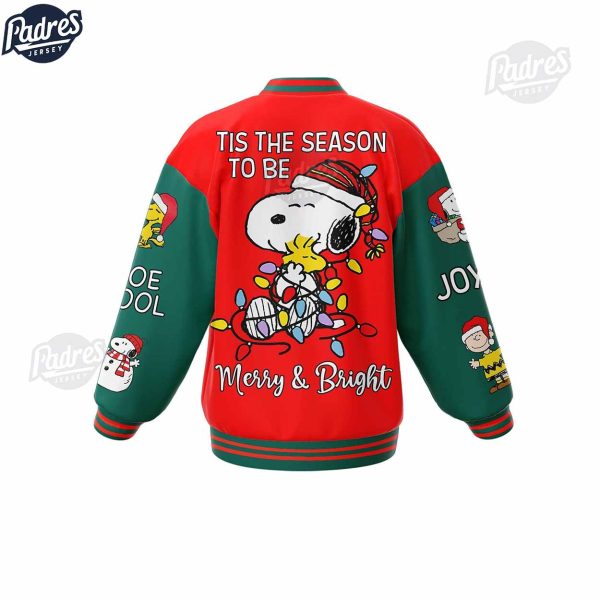 Christmas Team Snoopy Baseball Jacket 4