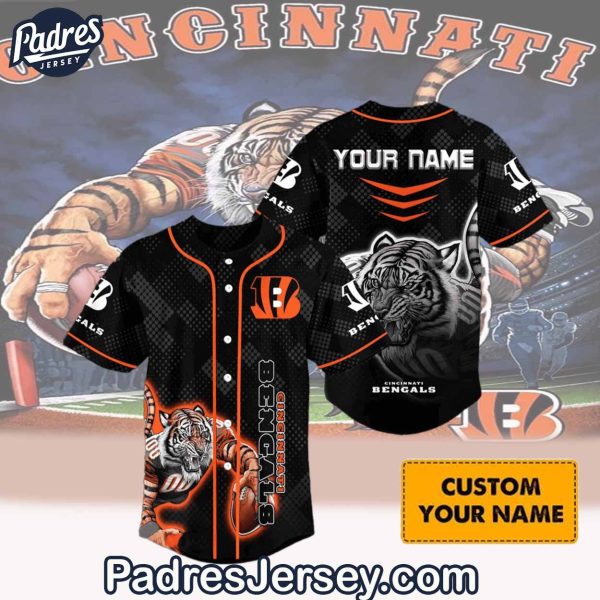 Cincinnati Bengals Custom Baseball Jersey Outfit 1