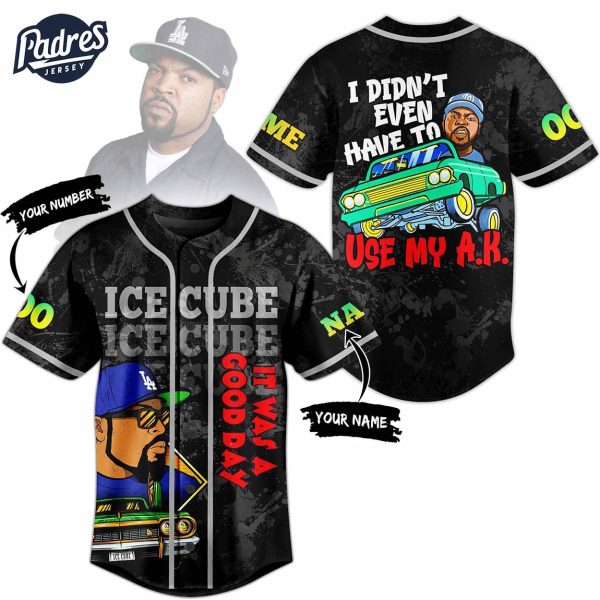 Custom Ice Cube Baseball Jersey 2