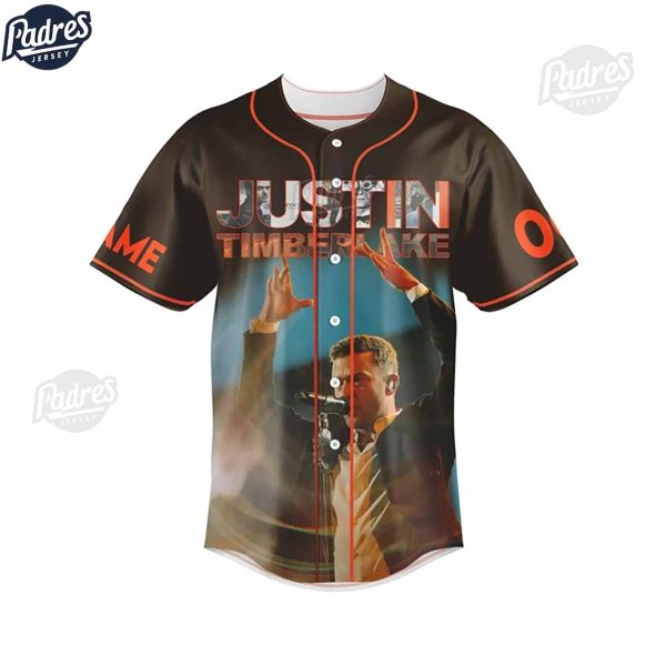 Custom Justin Timberlake World Tour Baseball Jersey 3