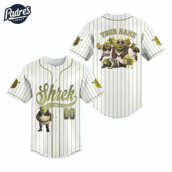 Custom Merry Christmas Shrek Baseball Jersey Outfit 2