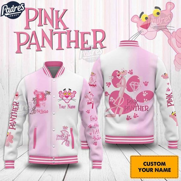 Custom Movie Pink Panther Baseball Jacket 1