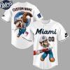 Custom Name Miami Marlins Super Mario Baseball Jersey 2