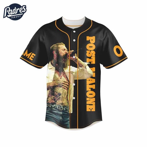 Custom Post Malone F1 Trillion Baseball Jersey For Adults 3