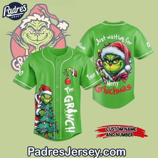 Custom The Grinch Baseball Jersey Outfit 1