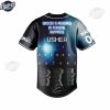 Custom Usher Past Present Future Baseball Jersey 4