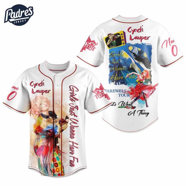 Cyndi Lauper Baseball Jersey Outfit Music Merch 2