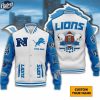 Detroit Lions NFL Baseball Jacket Custom Name 1