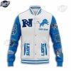 Detroit Lions NFL Baseball Jacket Custom Name 3