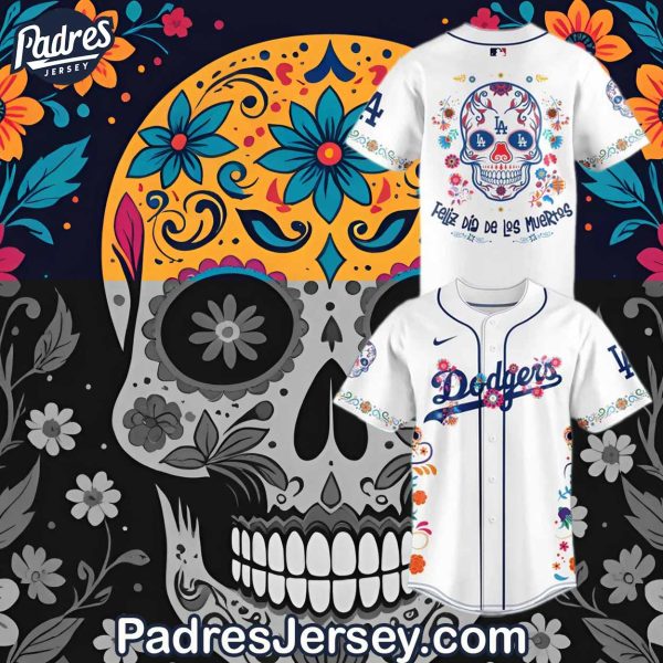 Dia de los Muertos Los Angeles Baseball Jersey Outfit 1