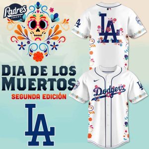 Dia de los Muertos Los Angeles Boutique Baseball Jersey 1