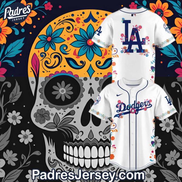 Dia de los Muertos Los Angeles Boutique Baseball Jersey 2