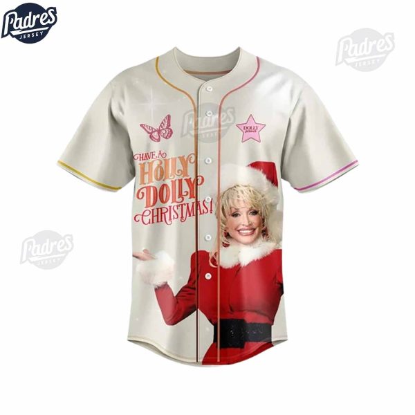 Dolly Parton Holly Jolly Christmas Baseball Jersey Outfit 3