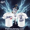 Fernando Valenzuela Los Angeles Dodgers Art Baseball Jersey 1