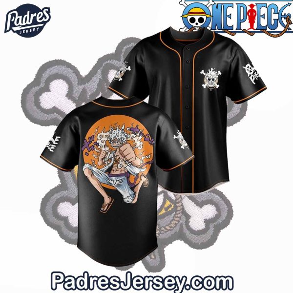 Gear 5 Luffy Laughing Baseball Jersey Outfit One Piece 1