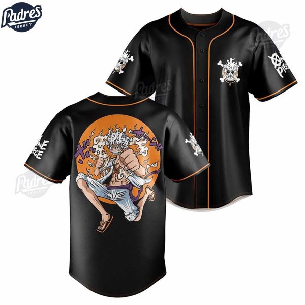 Gear 5 Luffy Laughing Baseball Jersey Outfit One Piece 2