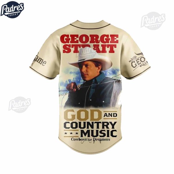 George Strait God And Country Music Baseball Jersey Outfit 4