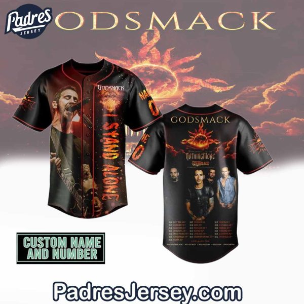 Godsmack I Stand Alone Custom Baseball Jersey Outfit 1