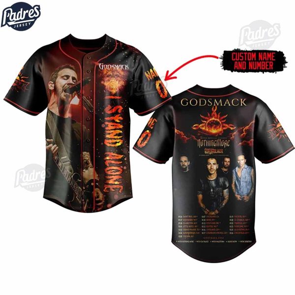 Godsmack I Stand Alone Custom Baseball Jersey Outfit 2