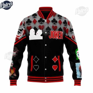 Joker Harley Quinn Folie A Deux Ha Ha Ha Baseball Jacket 1