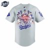 Los Angeles Dodgers 2024 World Series Champions Grey Baseball Jersey 2