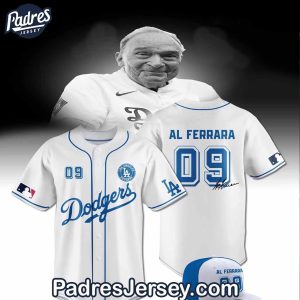 Los Angeles Dodgers AL Ferrara Baseball Jersey Outfit 1